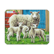 Пазл Larsen Овца с малышами, 7 деталей