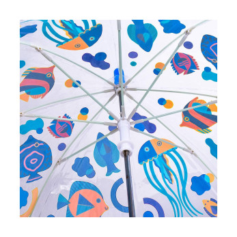 Зонтик детский Djeco Рыбки, меняет цвет, для мальчика