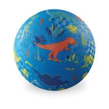 Мяч Crocodile Creek Динозавры, голубой, 18 см