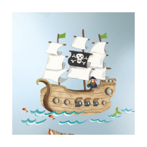 Наклейки для декора Roommates Пиратский корабль