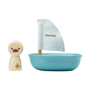 Игровой набор Plan Toys Water Play Лодка и морж